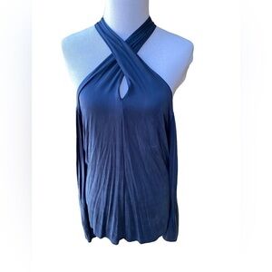 Ecru Women’s Cold Shoulder Razor Back Long Sleeve Top Size Large New with Tags